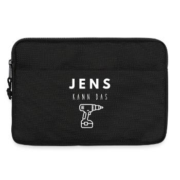 Jens Name Handwerker Werkzeug Akkuschrauber - Laptoptasche 13" - Schwarz - Vorne
