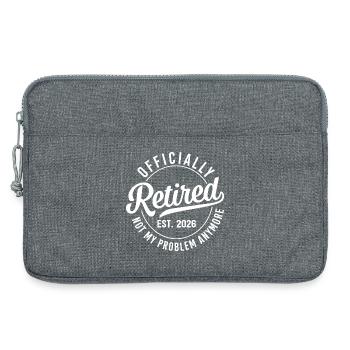Officially Retired Est 2026 - Laptoptasche 13" - Grau meliert - Vorne