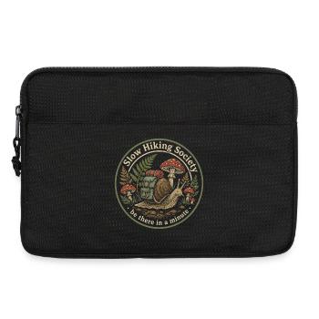 Slow Hiking Society: Wandern in meinem eigenen Tempo - Laptoptasche 13" - Schwarz - Vorne