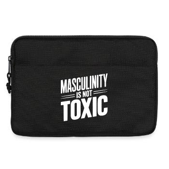 Männlichkeit ist nicht toxisch - Laptoptasche 13" - Schwarz - Vorne