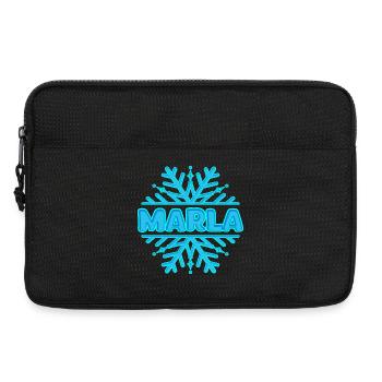 Vorname Marla - Laptoptasche 13" - Schwarz - Vorne
