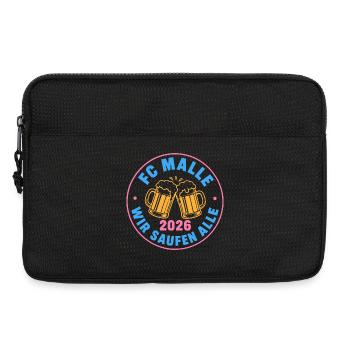 Malle 2026 FC Malle wir saufen alle - Laptoptasche 13" - Schwarz - Vorne
