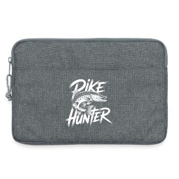 Hecht angeln - Laptoptasche 13" - Grau meliert - Vorne