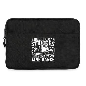 Oma Line Dance - Laptoptasche 13" - Schwarz - Vorne