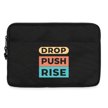Drop Push Rise-Pastel - Laptoptasche 13" - Schwarz - Vorne