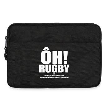 rugby intelligent - Sacoche pour ordinateur portable 13 pouces - noir - Devant