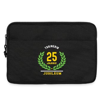 Trainerin Jubiläum 25 Jahre 25 jähriges Jubi - Laptoptasche 13" - Schwarz - Vorne