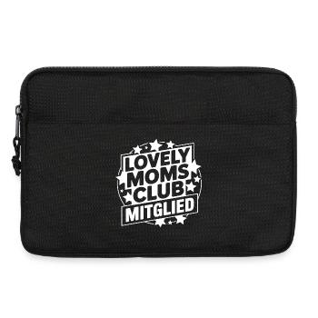 Lovely Moms Club Mitglied - Laptoptasche 13" - Schwarz - Vorne