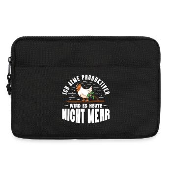 Hühnerflüsterer Huhn Hühnerhalter Hühner - Laptoptasche 13" - Schwarz - Vorne