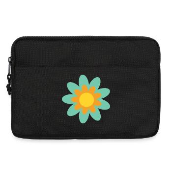 70er Jahre Blume Muster Hippie Geschenk - Laptoptasche 13" - Schwarz - Vorne