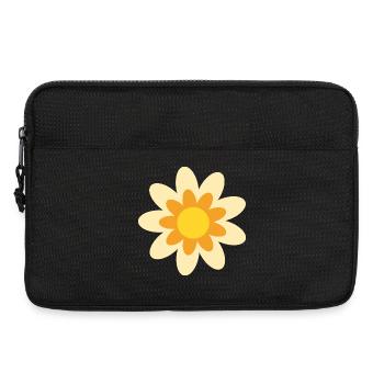 70er Jahre Blume Muster Hippie Geschenk - Laptoptasche 13" - Schwarz - Vorne