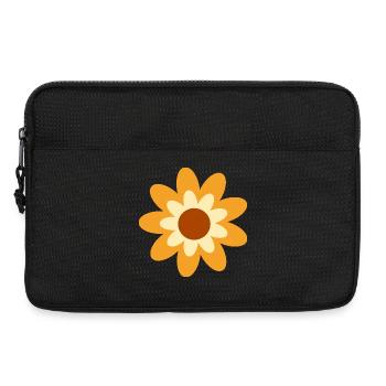 70er Jahre Retro Blume Blüte Geschenk Hippie Musik - Laptoptasche 13" - Schwarz - Vorne
