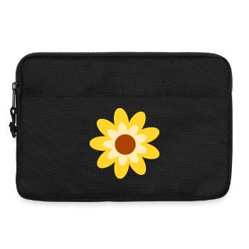 70er Jahre Blume Muster Hippie Geschenk - Laptoptasche 13" - Schwarz - Vorne