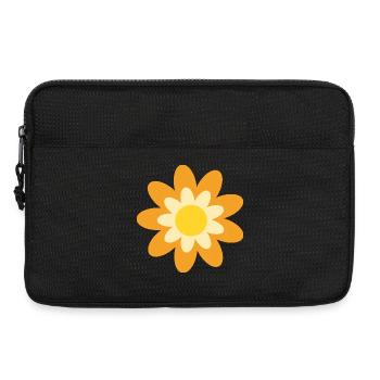 70s Flower Blossom Gift Hippie - Laptop bag 13" - black - Front