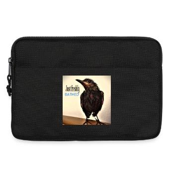 Gerade frisch gebadet - Laptoptasche 13" - Schwarz - Vorne