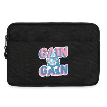 Gain Gain Gym Girl Cartoon - Laptop bag 13" - black - Front
