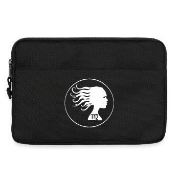 Signe astrologique de la vierge (blanc) - Sacoche pour ordinateur portable 13 pouces - noir - Devant