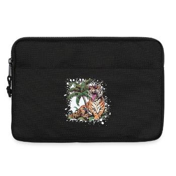 Tiger Summer Comic - Sacoche pour ordinateur portable 13 pouces - noir - Devant