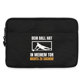 Dein Ball hat nichts zu suchen Torwart Keeper - Laptoptasche 13" - Schwarz - Vorne
