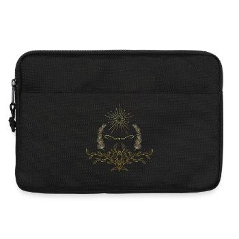 Golden Sun Wreath with Foliage - Laptop bag 13" - black - Front