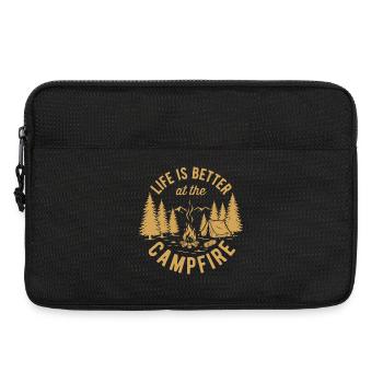 Hiking - Life is Better at the Campfire - Laptop bag 13" - black - Front