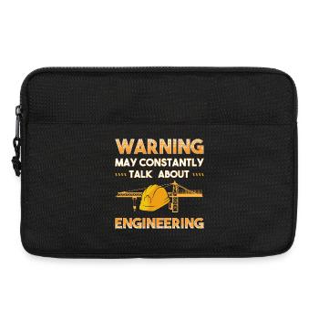 Ingénieur civil sur chantier de construction - Sacoche pour ordinateur portable 13 pouces - noir - Devant