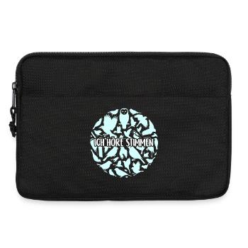 Vogelsilhouetten Vogelstimmen - Laptoptasche 13" - Schwarz - Vorne