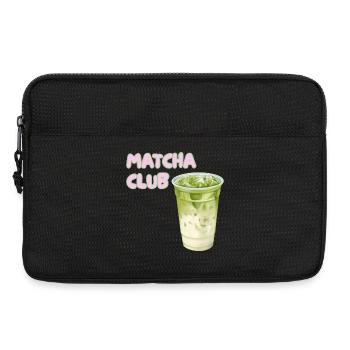 Matcha Club Latte Graphic - Laptop bag 13" - black - Front