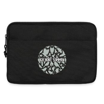Ich höre Stimmen - Laptoptasche 13" - Schwarz - Vorne