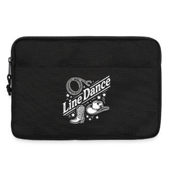 Line Dance Western Boots Hat Logo - Laptoptasche 13" - Schwarz - Vorne