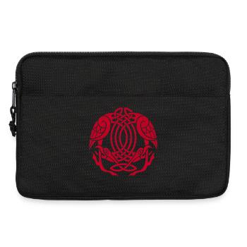 Celtic Eagles (Rot) - Laptoptasche 13" - Schwarz - Vorne