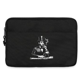 Abraham Lincoln raucht Zigarre - Laptoptasche 13" - Schwarz - Vorne