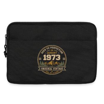 Août 1973 Anniversaire Original Vintage Montagne - Sacoche pour ordinateur portable 13 pouces - noir - Devant