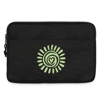 Sun Spiral Heart Green - Laptop bag 13" - black - Front