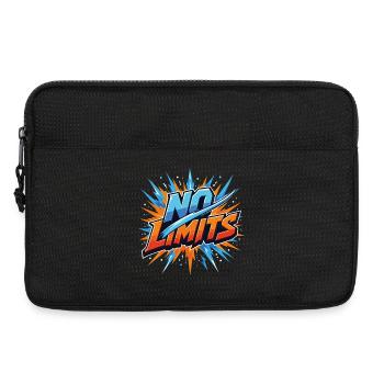 No Limits Motivation Sport Gaming Spruch Design - Laptoptasche 13" - Schwarz - Vorne
