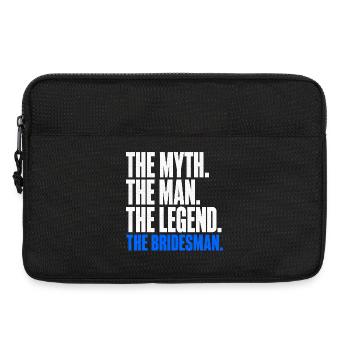 The Myth The Man The Legend The Bridesman - Laptop bag 13" - black - Front