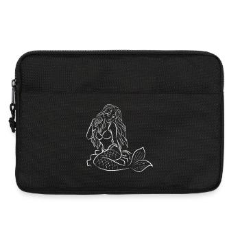 Sirène assise - Sacoche pour ordinateur portable 13 pouces - noir - Devant