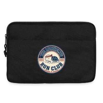 Apathhetic Turtle Run Club - Laptoptasche 13" - Schwarz - Vorne