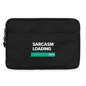 Sarkasmus-Belastungsanzeige - Laptoptasche 13" - Schwarz - Vorne