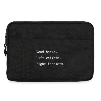 Read_books-_Lift_weights - Laptop bag 13" - black - Front
