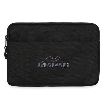 Purple Bat Neon Font Design - Laptop bag 13" - black - Front