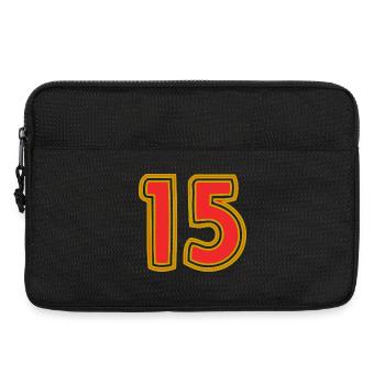 15. 15 ANS. 15e ANNIVERSAIRE. ANNIVERSAIRE 15 ANS. - Sacoche pour ordinateur portable 13 pouces - noir - Devant