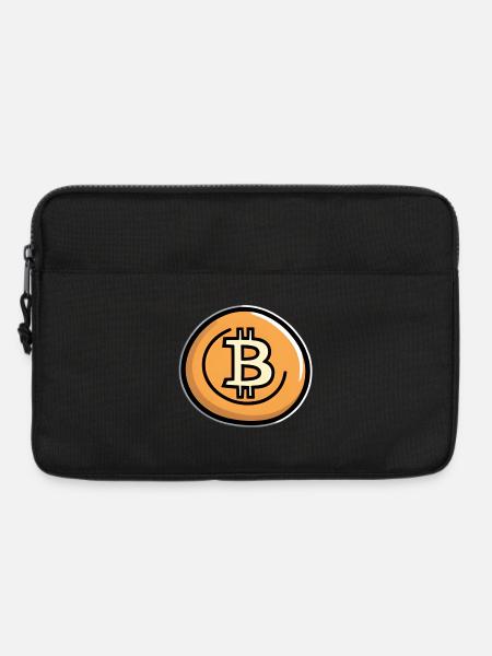 Bitcoin Coin Art Emblem - Laptop bag 13" - black