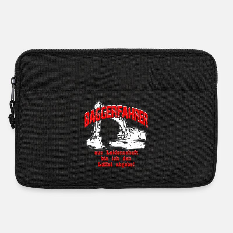 Baggerfahrer Leidenschaft Bagger - Laptoptasche 13" - Schwarz