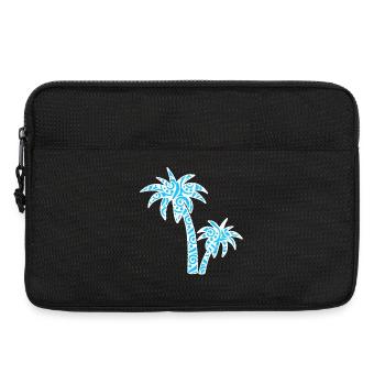Tropic Wave Abstraktes Palmendesign - Laptoptasche 13" - Schwarz - Vorne