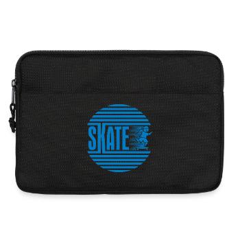 Patinage rétro rétro circulaire bleu - Sacoche pour ordinateur portable 13 pouces - noir - Devant