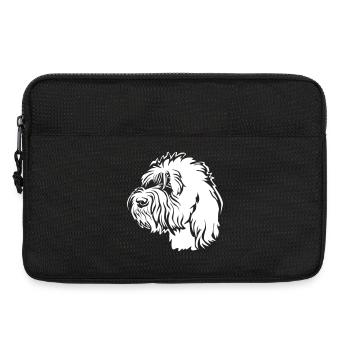 Petit Basset Griffon Vendéen Kopf "Black Edition" - Laptoptasche 13" - Schwarz - Vorne