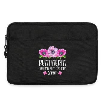 Rentnerin Ruhestand Endlich Zeit für den Garten - Laptoptasche 13" - Schwarz - Vorne