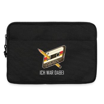 Kassette Bleistift 80er 90er Erinnerung Geschenk - Laptoptasche 13" - Schwarz - Vorne