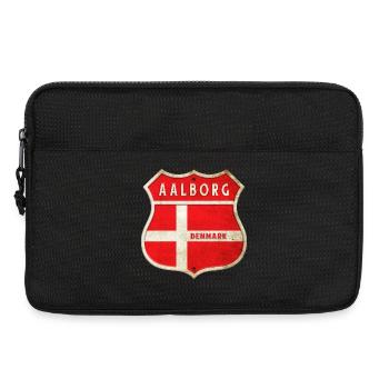 Aalborg Dänemark Wappen Flaggen Design - Laptoptasche 13" - Schwarz - Vorne